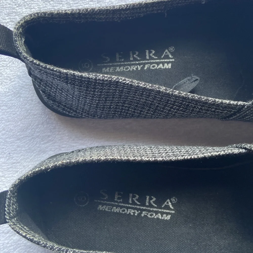 Serra Memory Foam Flat Slip On Shoes Size 8 - Picture 3 of 9